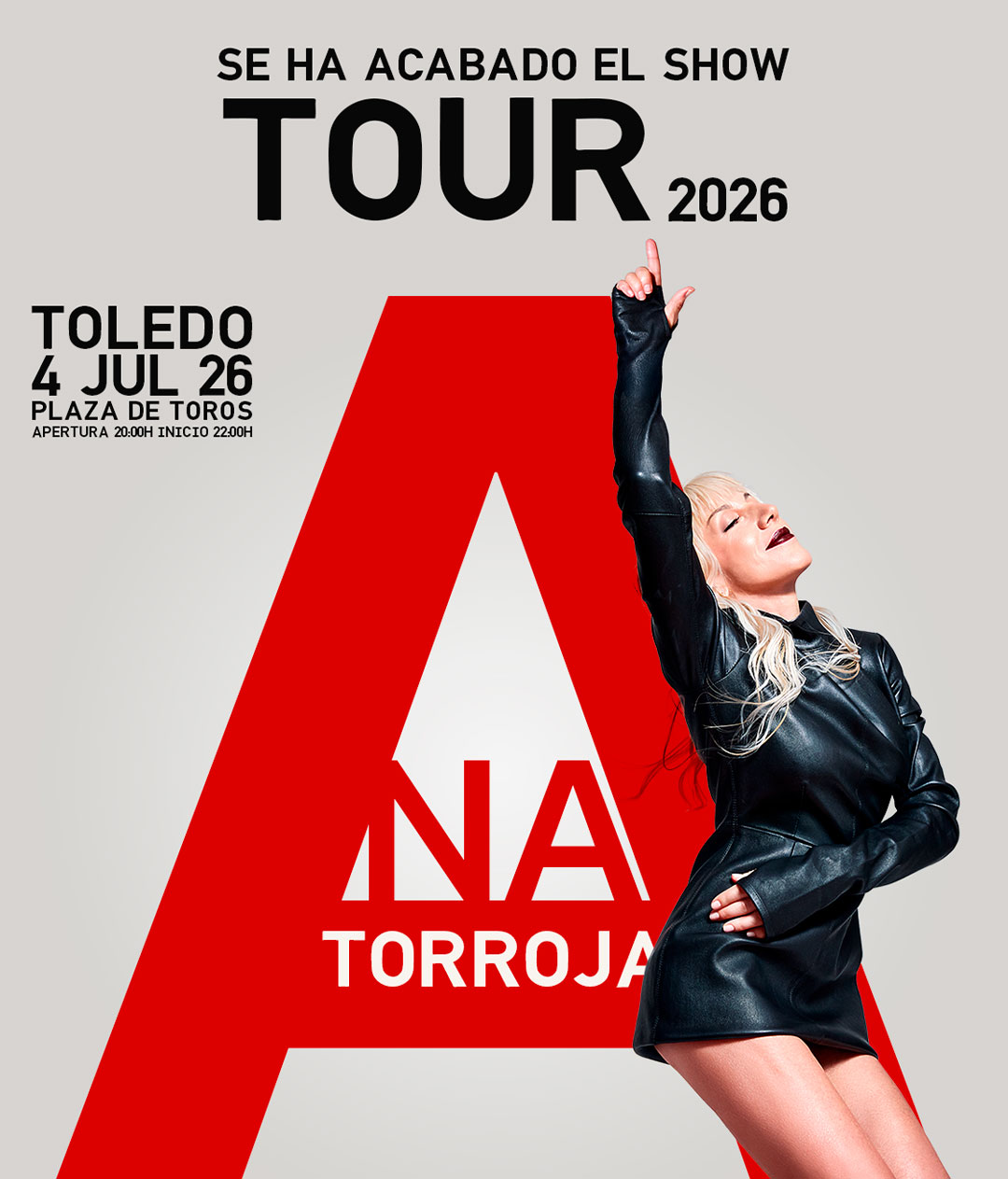 Ana Torroja Toledo entradas concierto Plaza de Toros 4 julio 2026
