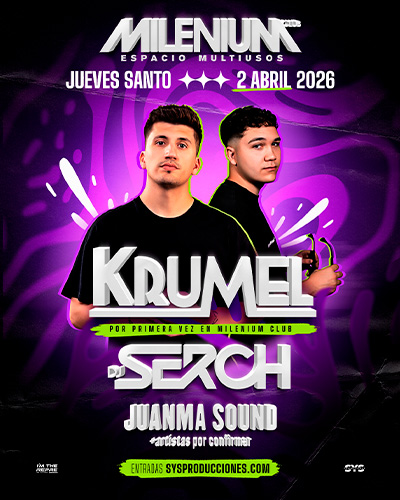 Krumel La Solana entradas Milenium Espacio Multiusos Jueves Santo 2 abril 2026