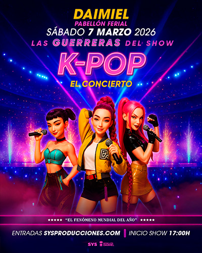 K-POP Daimiel entradas Las Guerreras del Show concierto Pabellón Ferial 7 marzo 2026