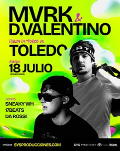 Cartel de MVRK & D.Valentino en Toledo