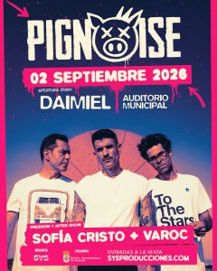 Cartel de Pignoise y DJs en Daimiel