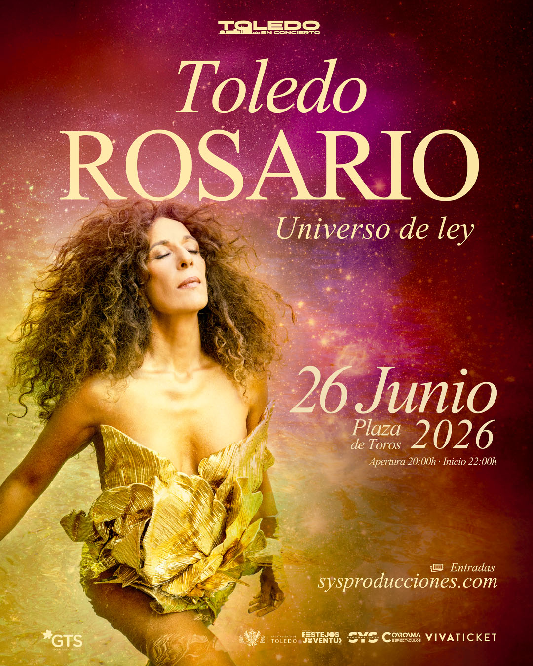 Rosario Flores Toledo entradas concierto Plaza de Toros 26 junio 2026