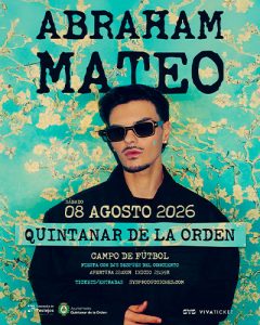 Cartel de Abraham Mateo en Quintanar de la Orden