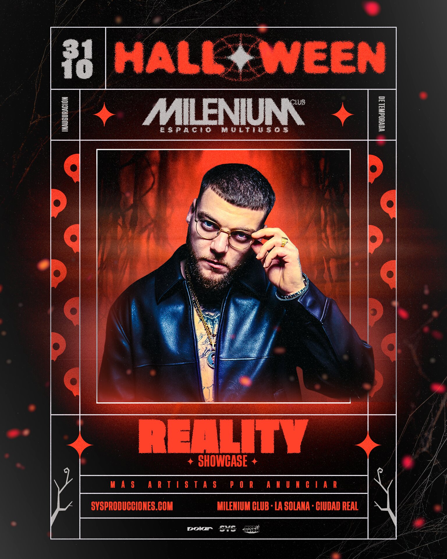Cartel de Reality en Milenium Halloween Showcase