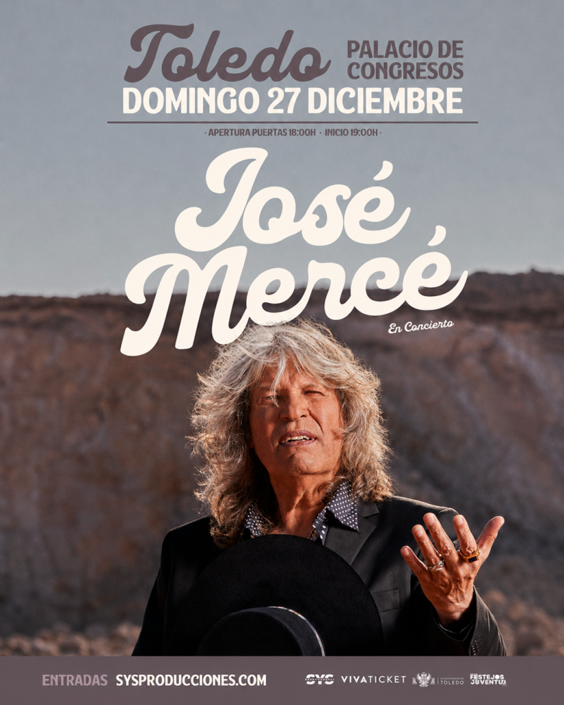 Cartel de José Mercé en concierto en Toledo