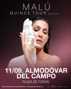 Cartel de Malú en Almodóvar del Campo