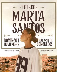 Cartel de Marta Santos en concierto en Toledo