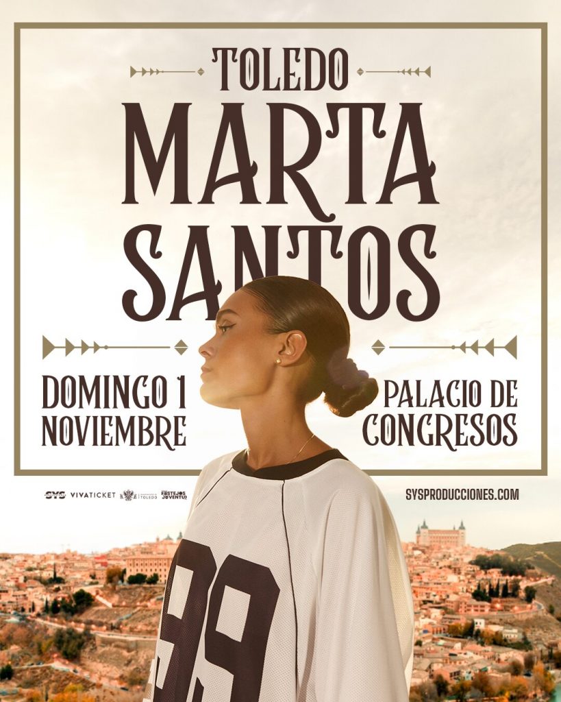 Cartel de Marta Santos en concierto en Toledo
