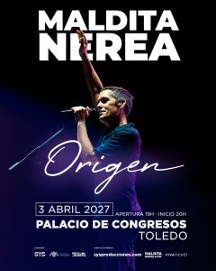 Cartel de Maldita Nerea en concierto en Toledo
