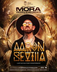 Cartel de Aarón Sevilla en Mora