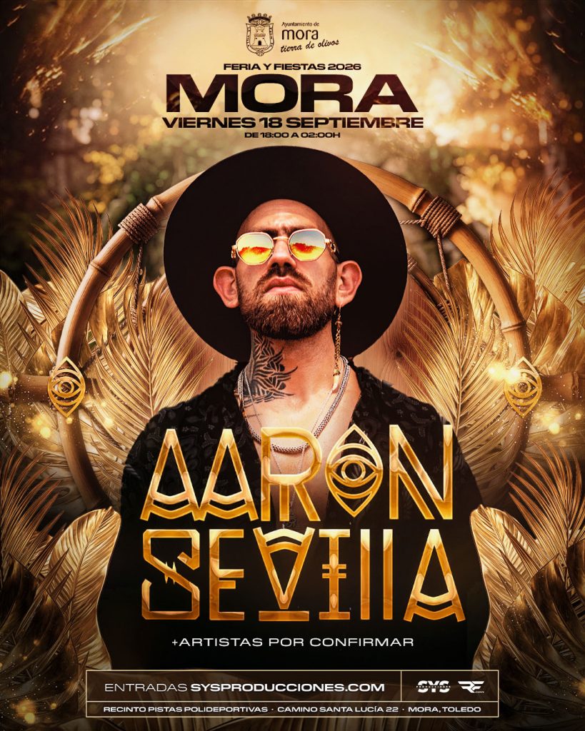 Cartel de Aarón Sevilla en Mora