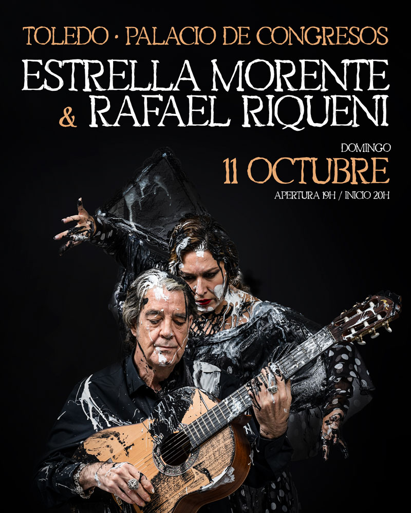 Cartel de Estrella Morente y Rafael Riqueni en Toledo