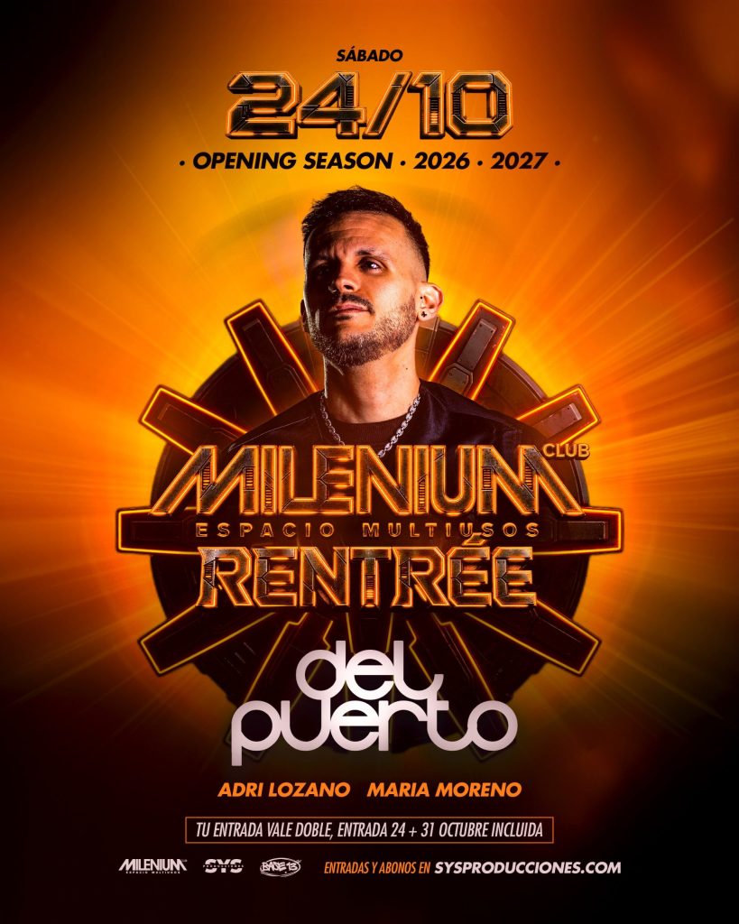 Cartel de Milenium Rentrée con Del Puerto en La Solana