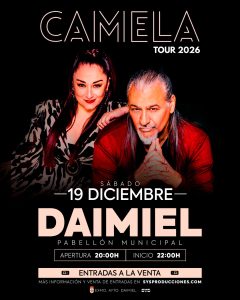 Cartel de Camela en Daimiel